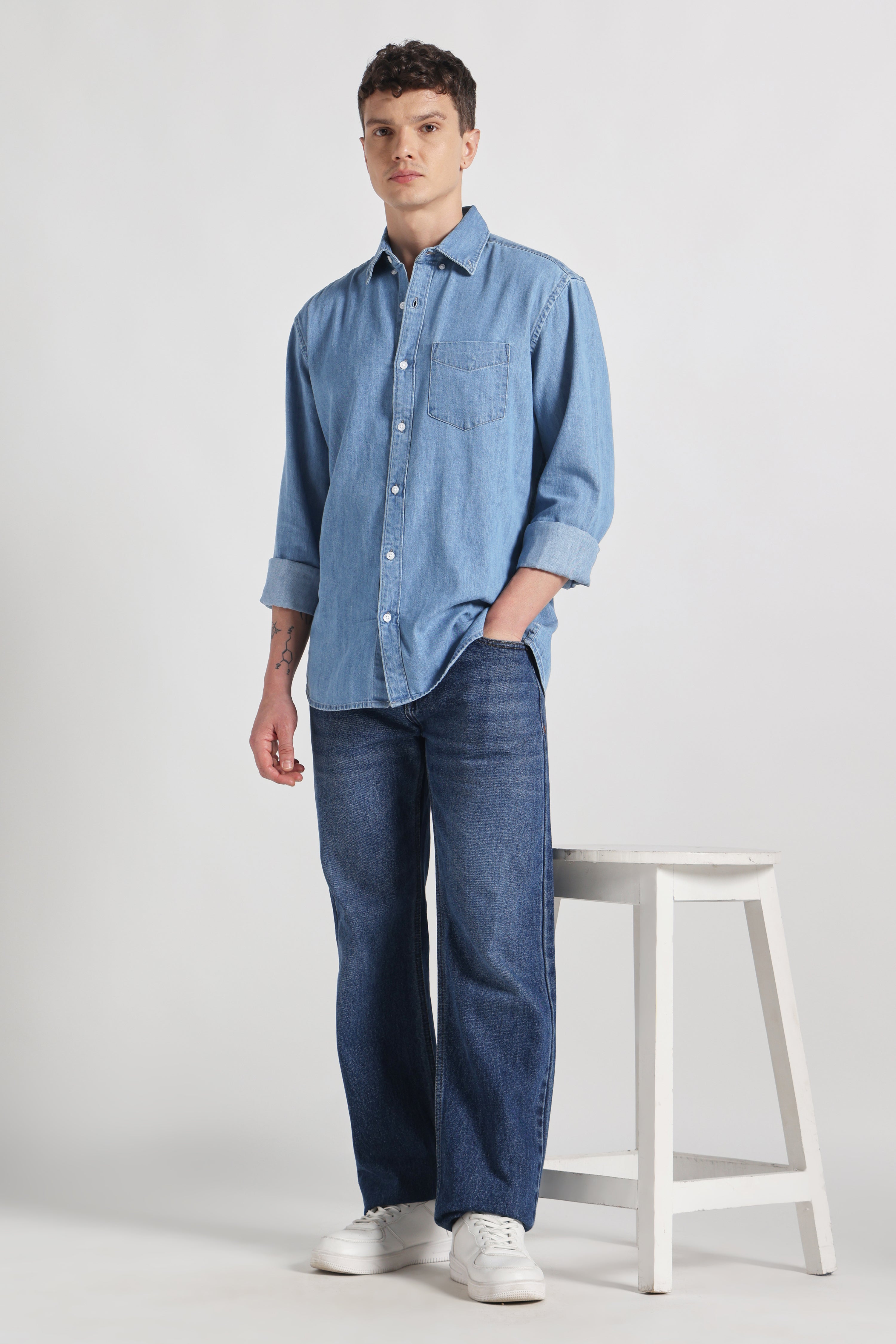 Costa classic pure denim shirt