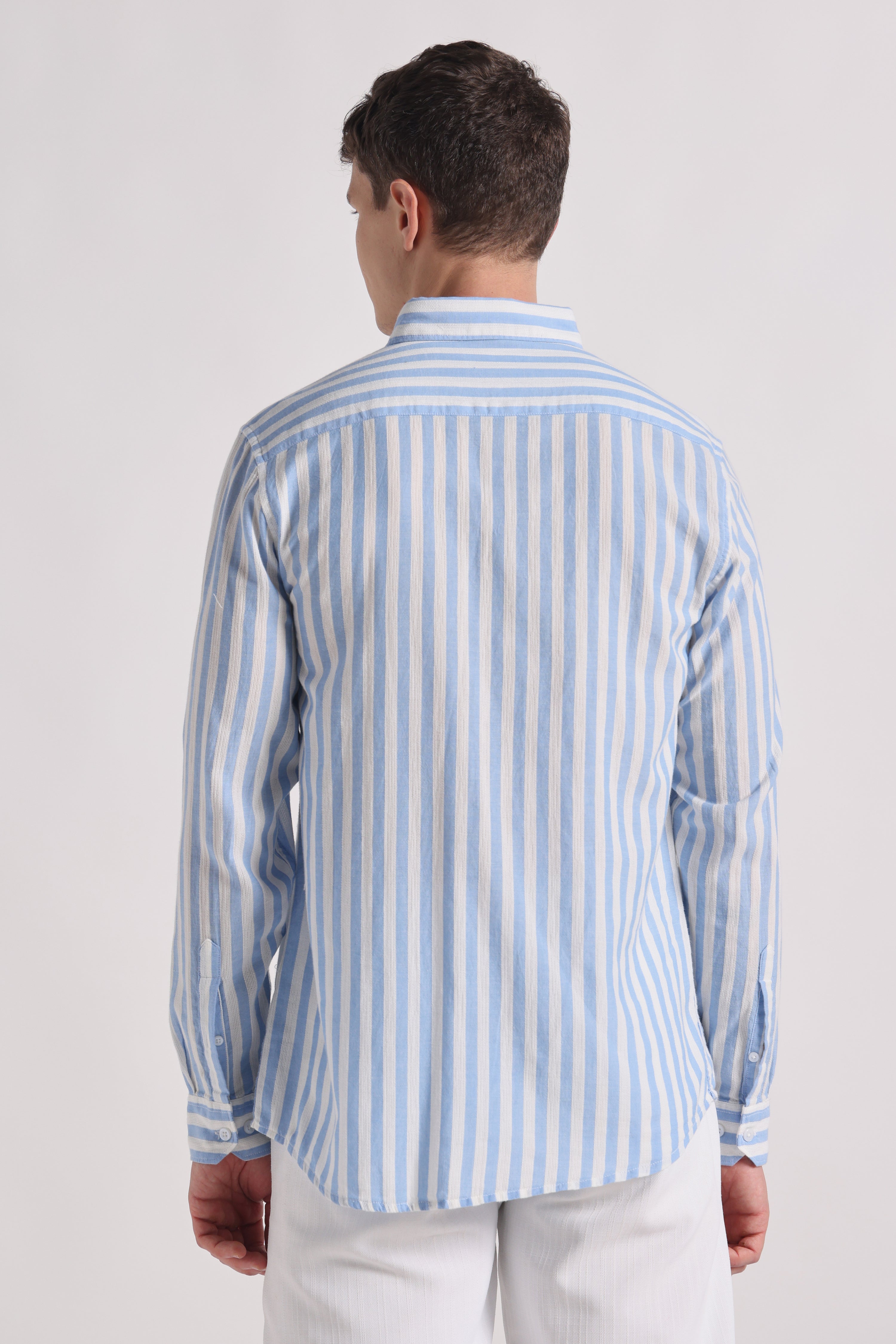 Azure organic cotton - striped