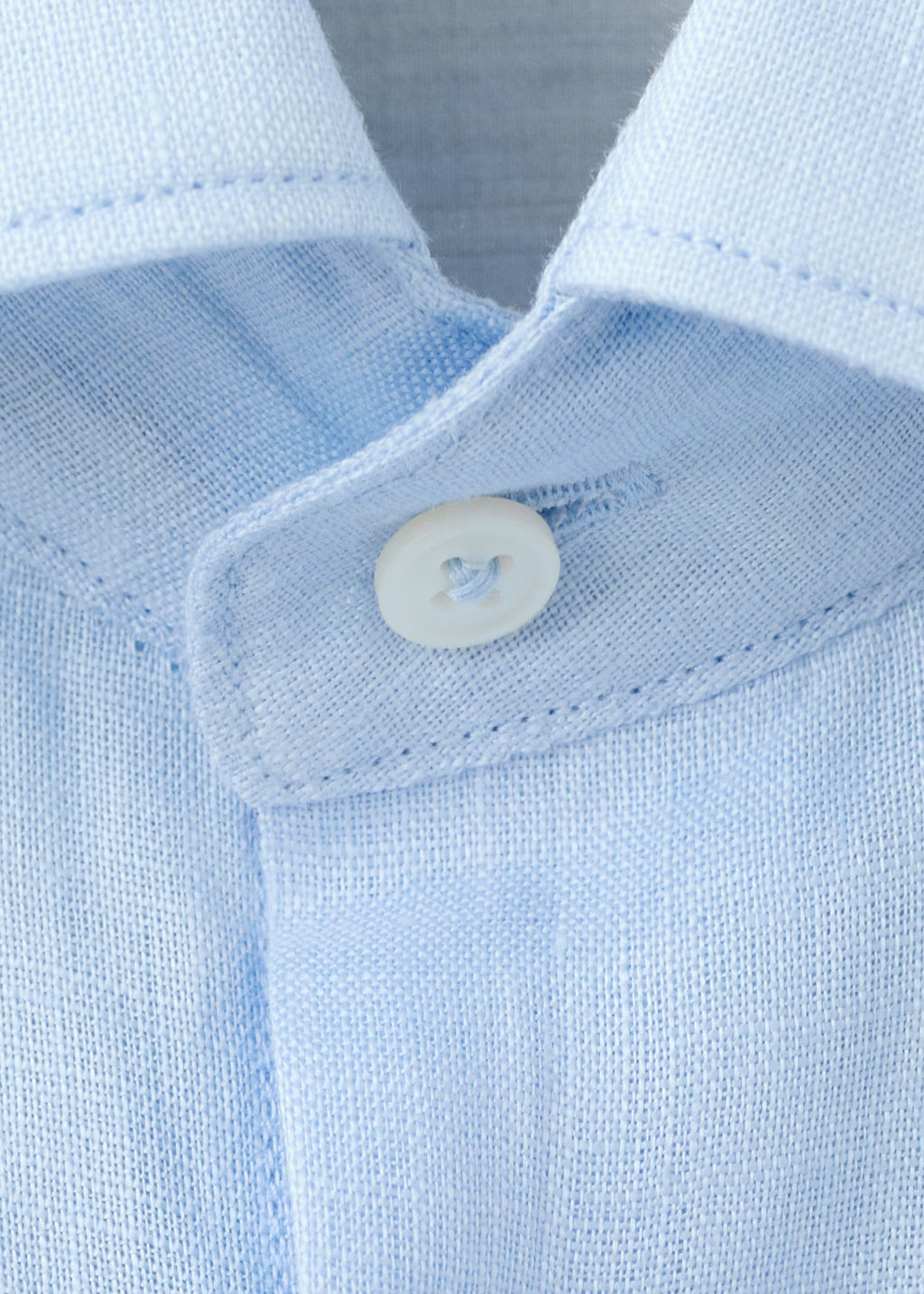 Lucca premium linen shirt-  mist blue