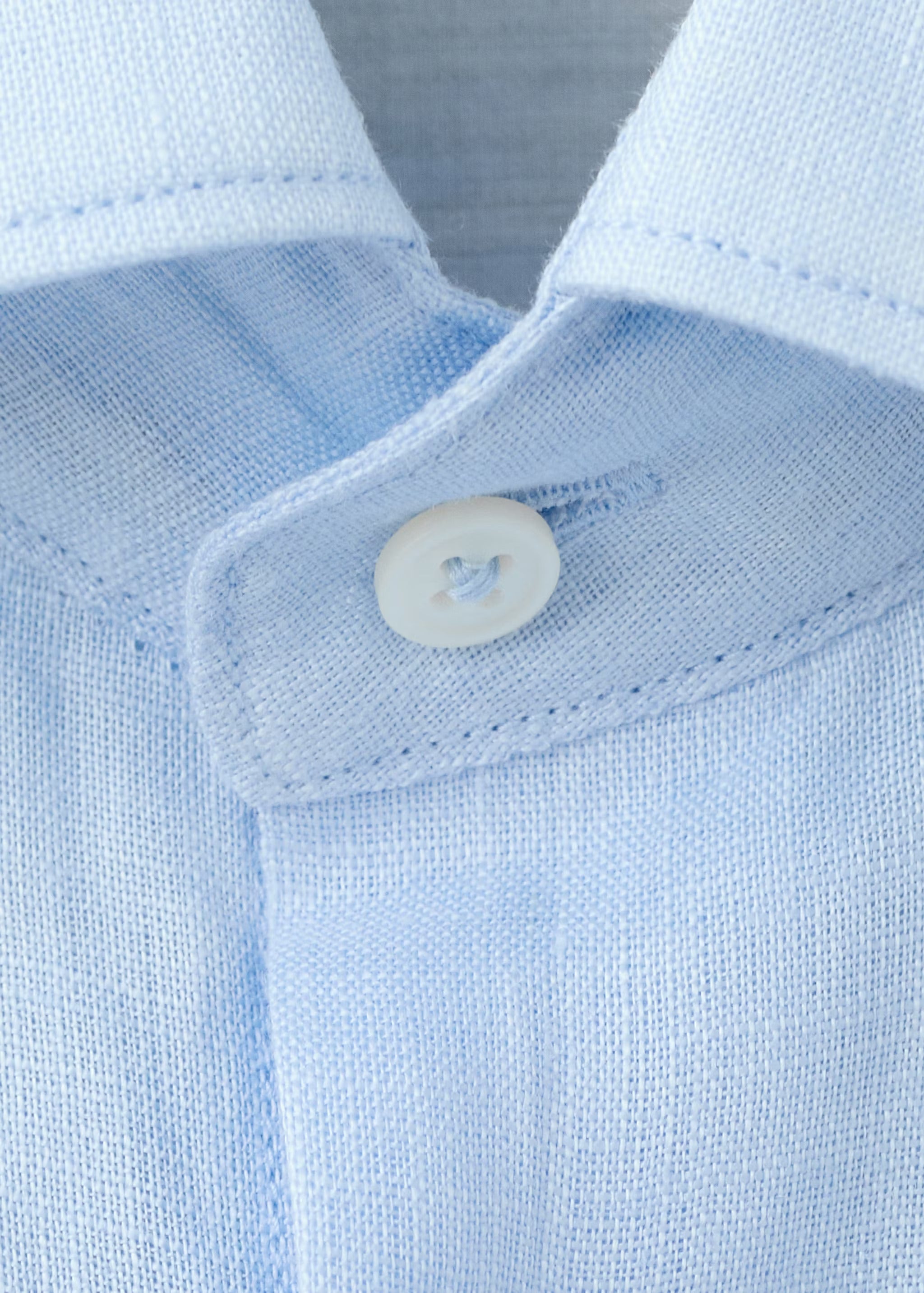 Lucca premium linen shirt-  mist blue