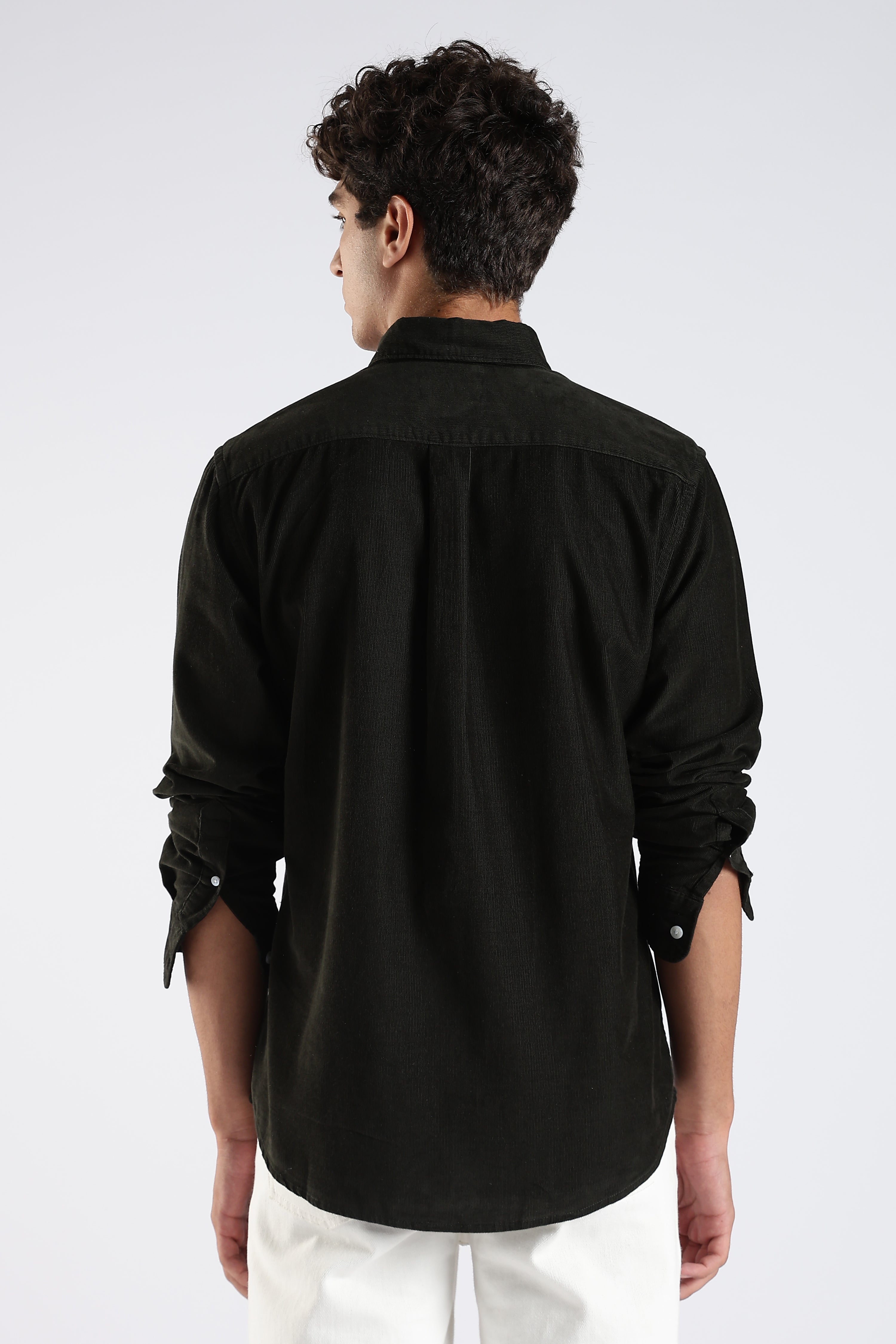 Moss vale organic cotton corduroy - olive