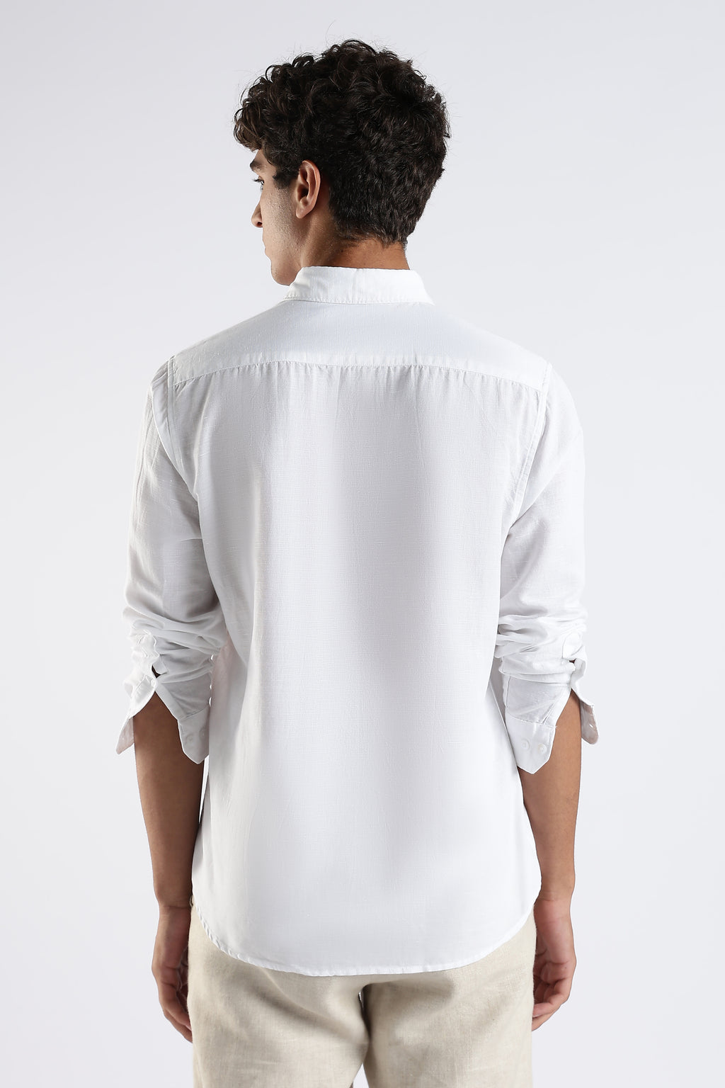 Frostline organic linen cotton blend - slate white
