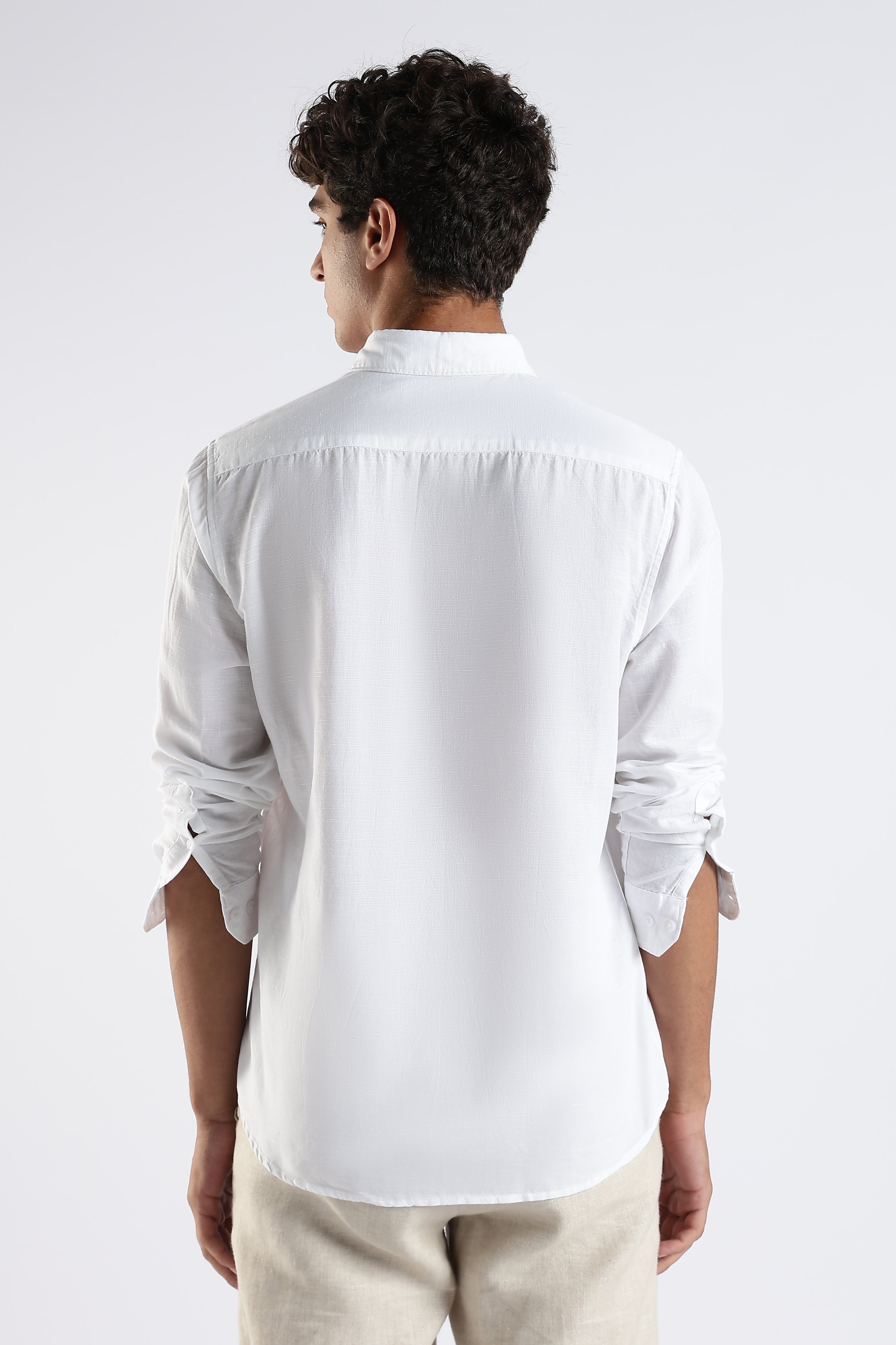 Frostline organic linen cotton blend - slate white