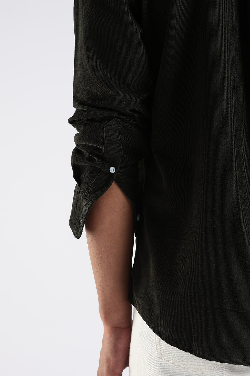 Moss vale organic cotton corduroy - olive