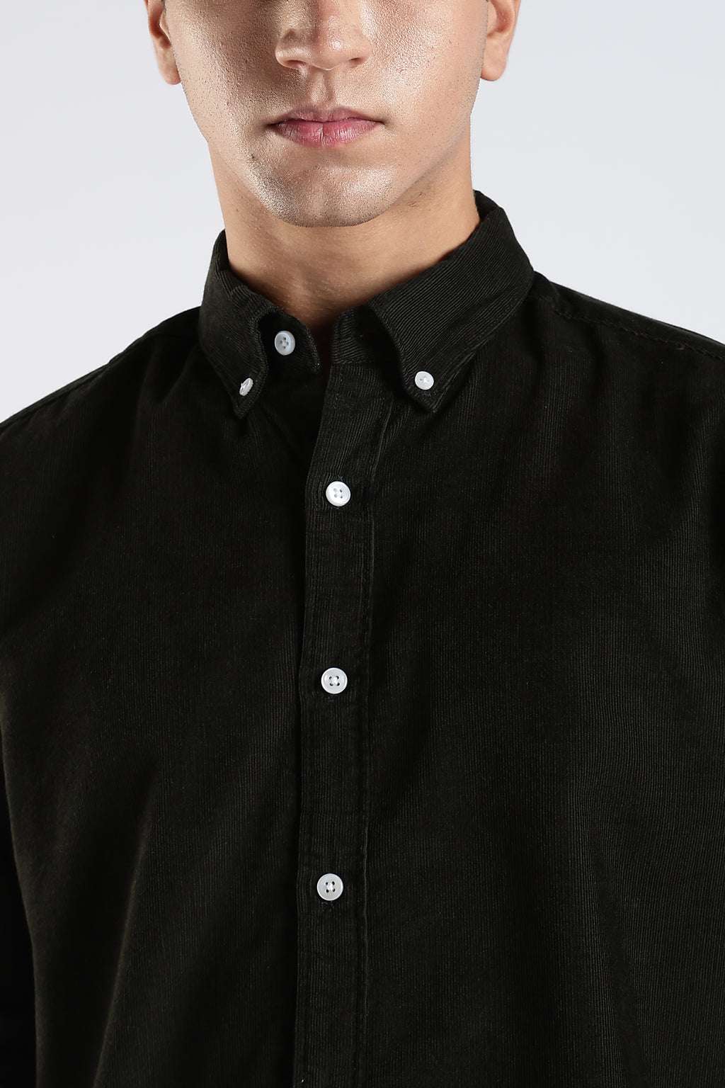 Moss vale organic cotton corduroy - olive