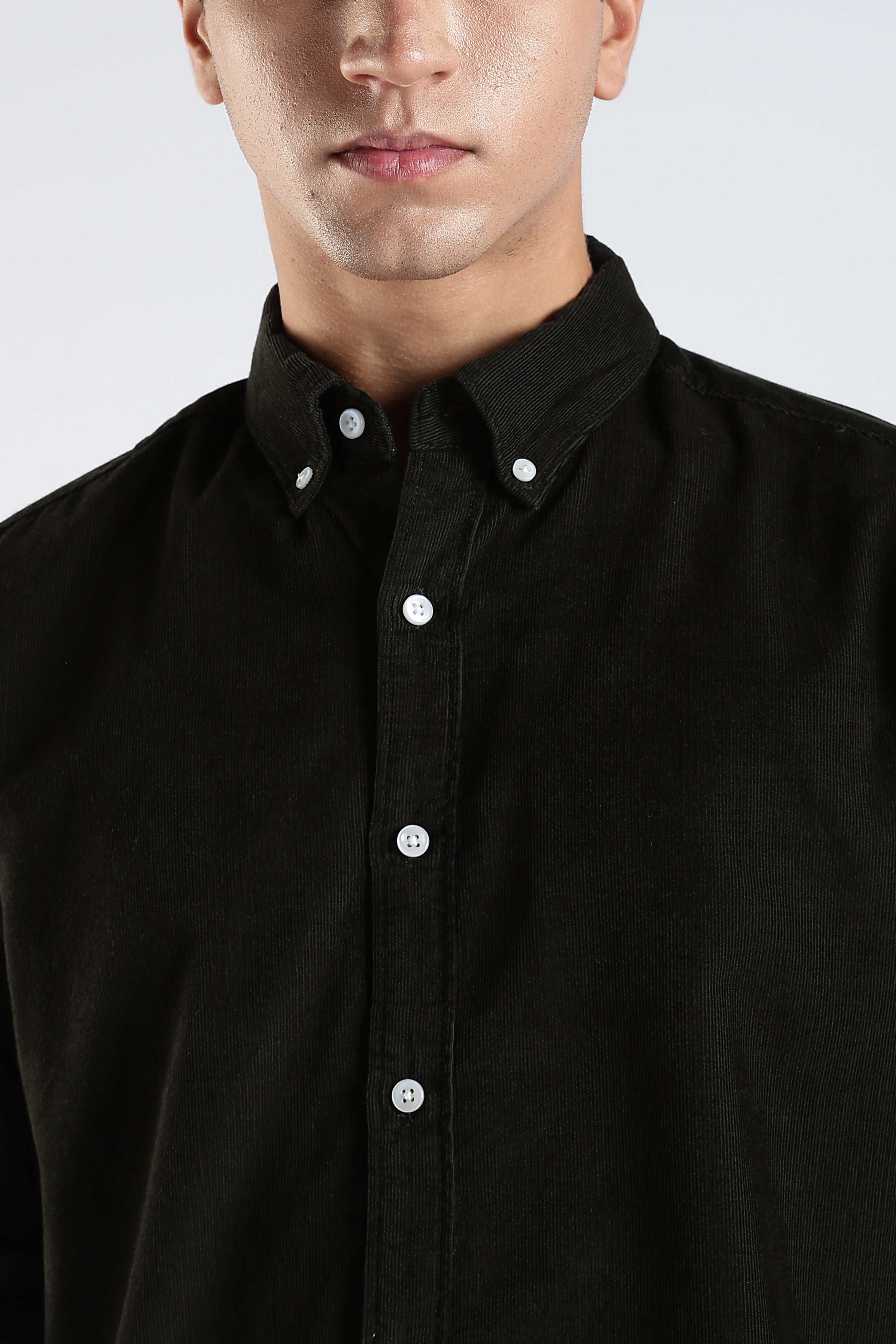 Moss vale organic cotton corduroy - olive