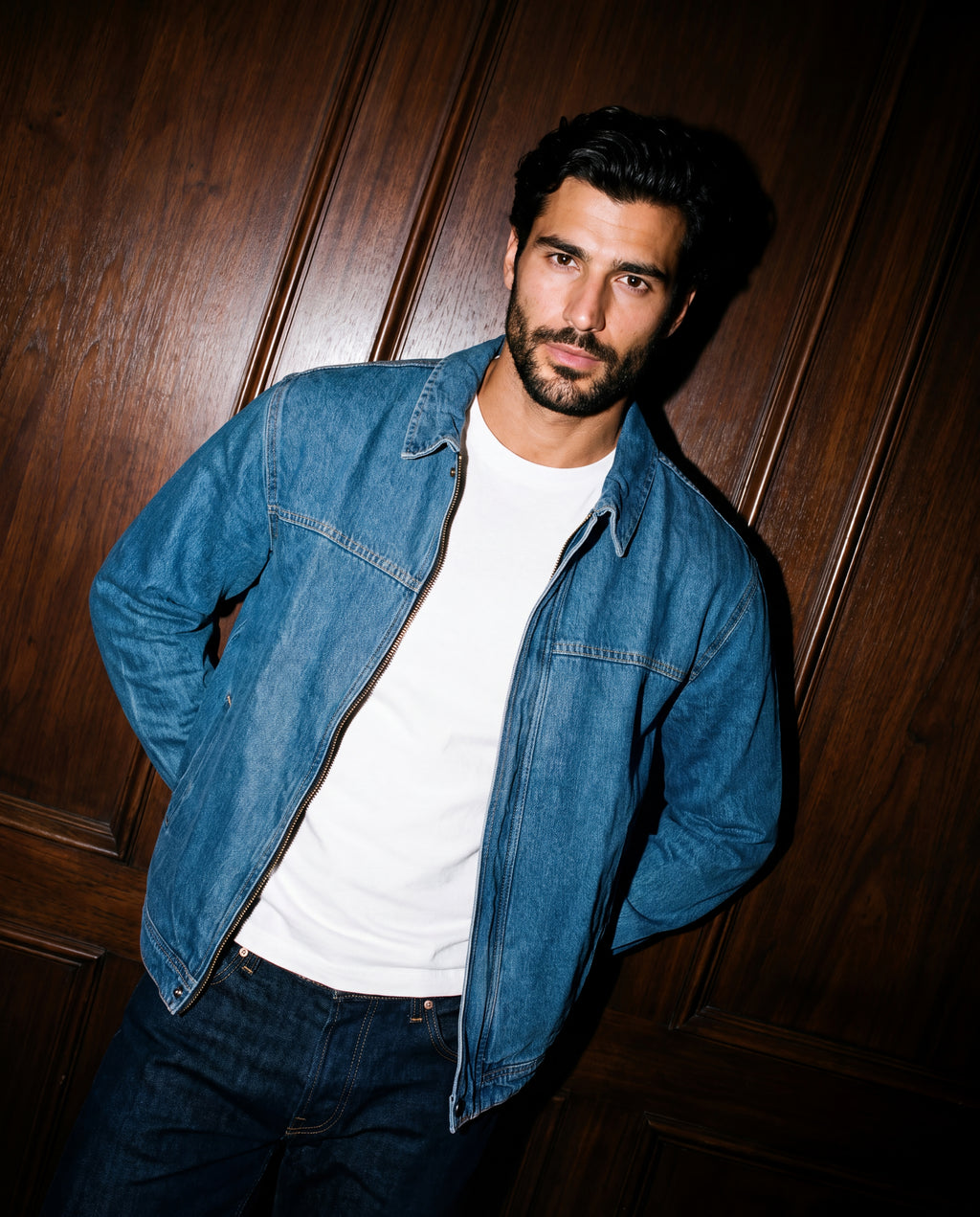 Italian denim jacket limited - Mid wash