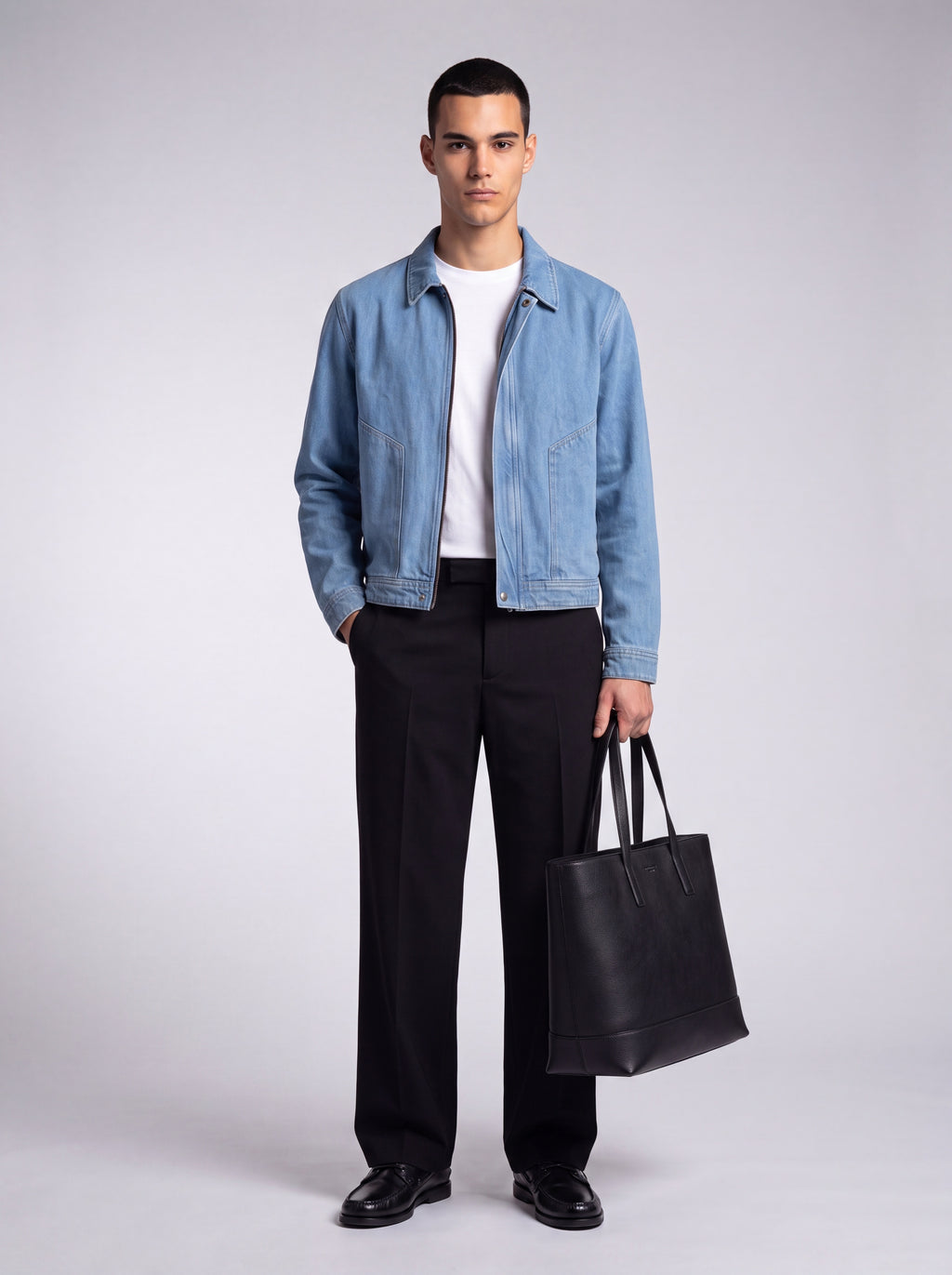 Relaxed Italian denim jacket limited - light wash
