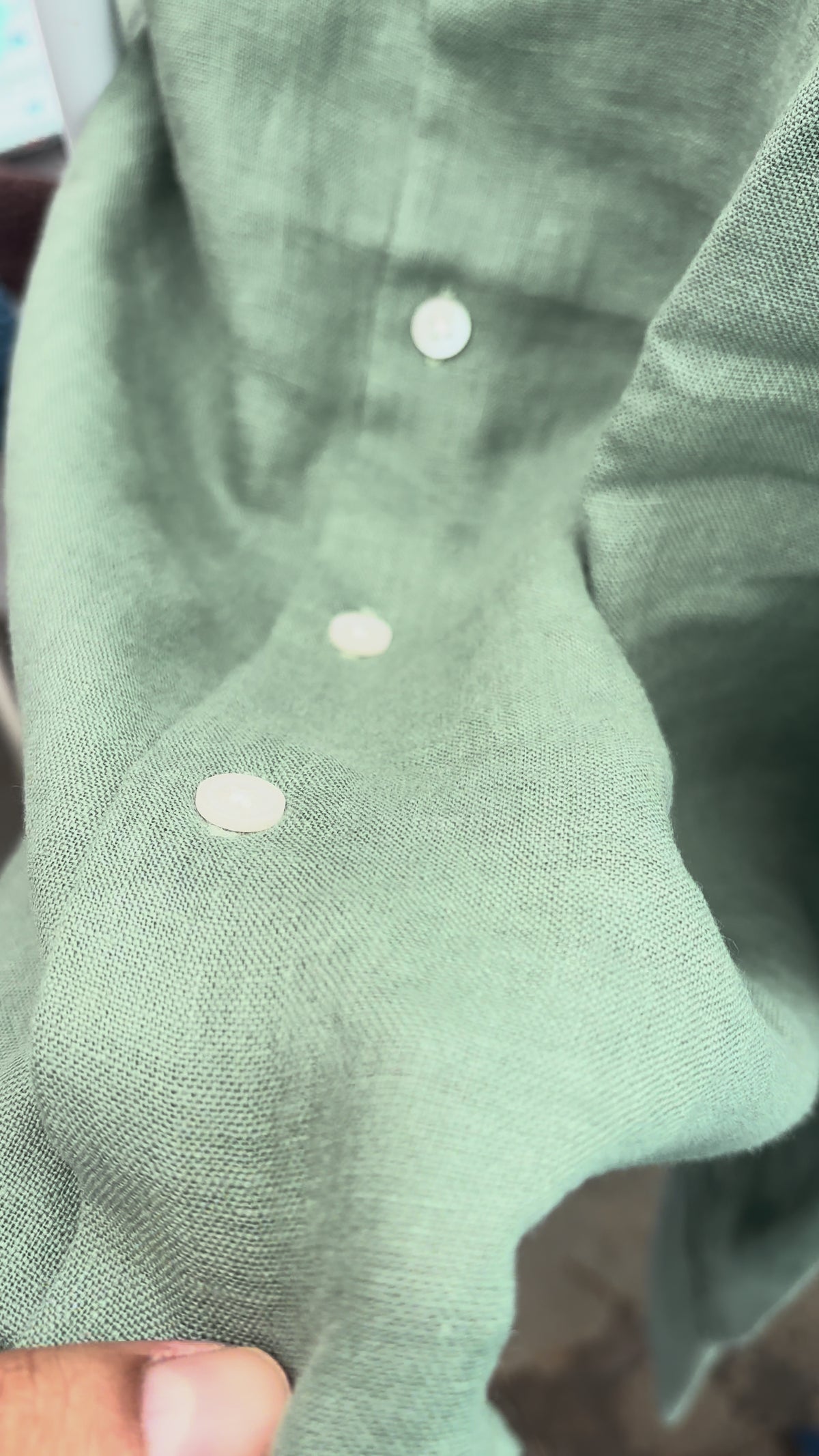 CELADON SAGE linen shirt