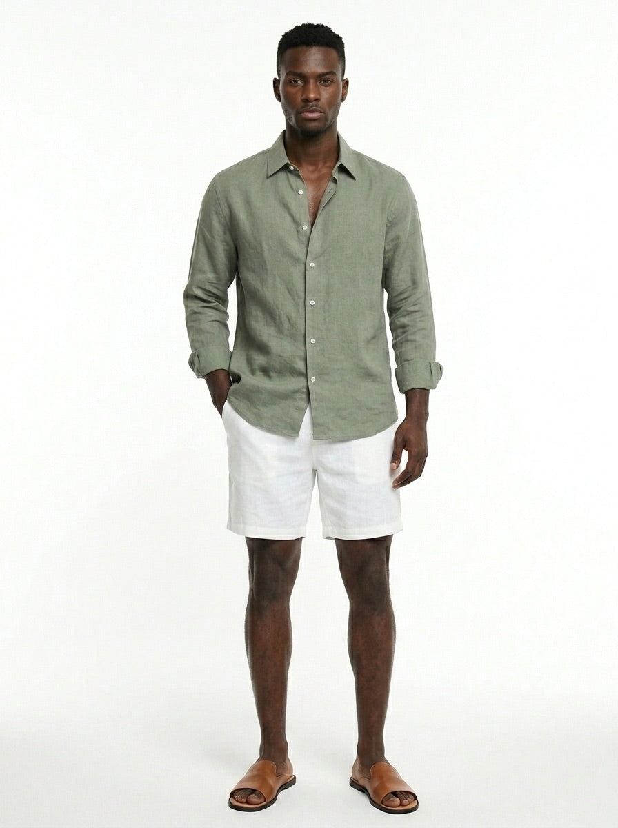 Lemongrass linen shirt
