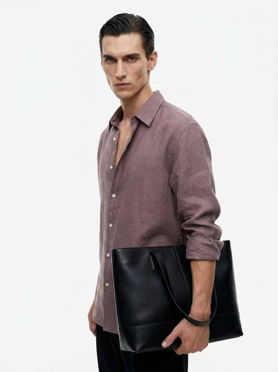 Wild Plum -  linen shirt