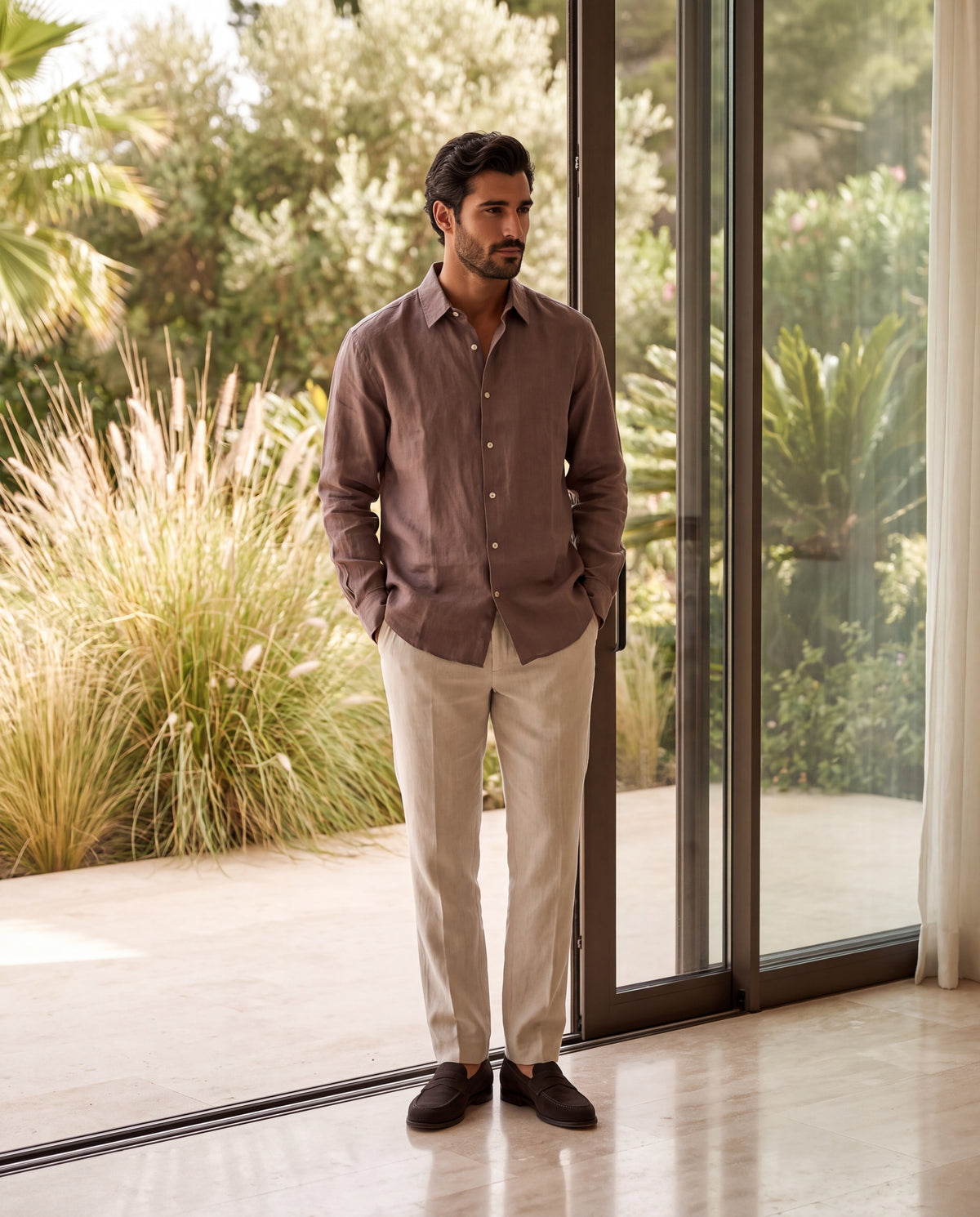 Wild Plum -  linen shirt
